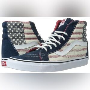 BNIB Men’s Vans Authentic Sk8-Hi Reissue Americana canvas sneakers Sz 12